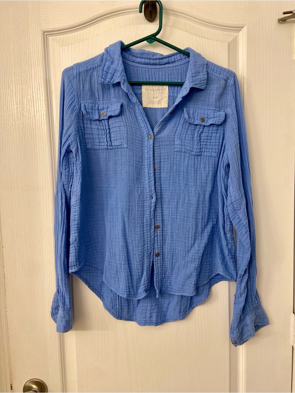 Cotton Gauzy Button-Up Shirt